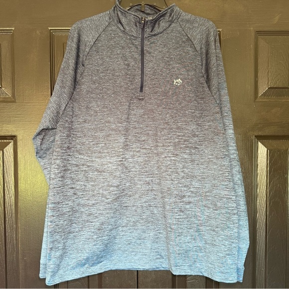 NWOT Southern Tide Blue Faded Cruiser 1/4 Zip Golf Pullover Mens XL - Picture 3 of 12
